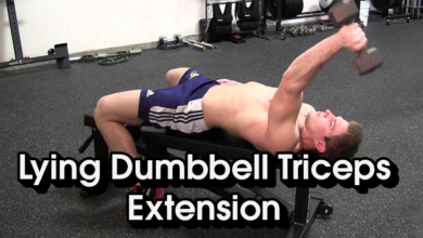 Lying Dumbbell Triceps Extension